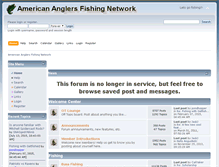 Tablet Screenshot of americananglers.net